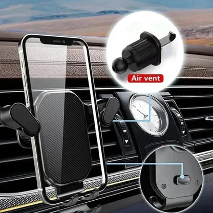 Car Air Outlet Clip Stand Car Phone Holder Smartphone Mount Gravity No Magnetic Support in Car For iPhone Xiaomi Samsung Huawei