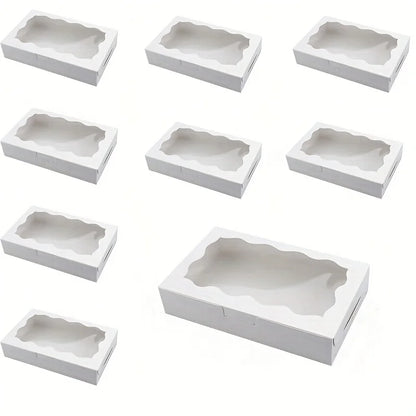 10/20/50pcs paper gift box with display window, suitable for wedding, birthday, holiday mother's day and other occasions