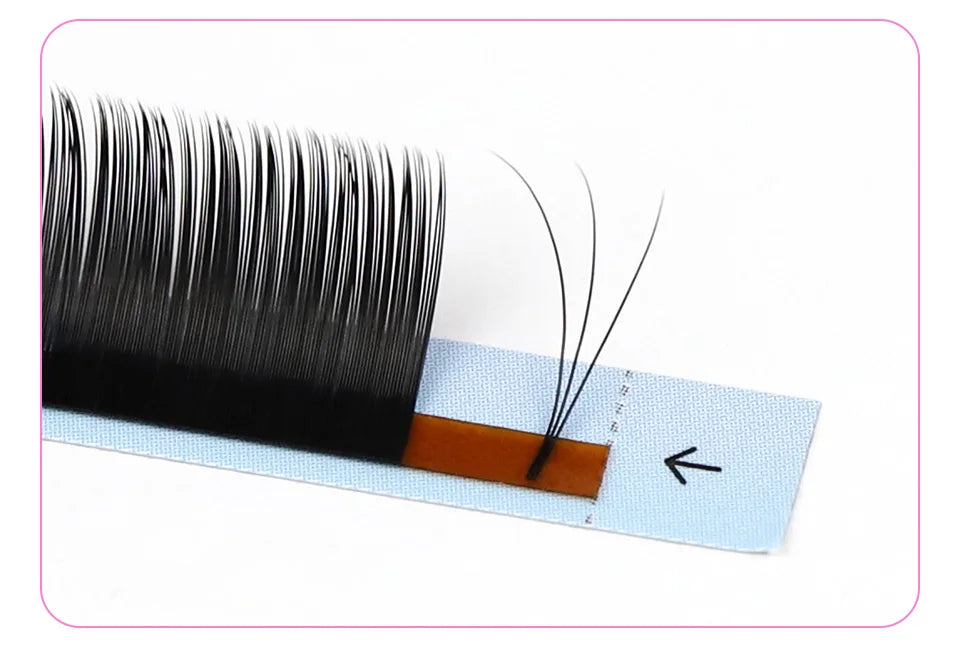 Rujade All Sizes 6-20mm Individual Eyelash Extension Matte Black Premium Russian Volume Eyelash Handmade Faux Mink Lashes Cilias