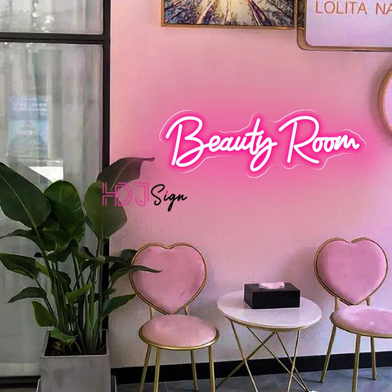 Nails Room Neon Lights Sign Beauty Room Decoration Makeup Neon Led Sign Lashes Room Hair Brows Tattoo Open Outdoor Neon Lamp