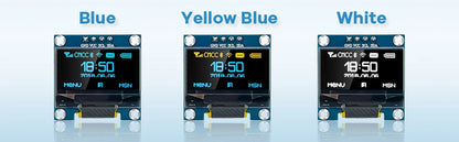 0.96" Inch OLED Display Screen Module I2C IIC 128x64 SS - D - 1306 3.3V-5V Blue/blue Yellow/White for Arduino ESP32 ESP8266