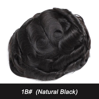 Australia Toupee Men Lace and PU Base Breathable Men's Wig For Men Capillary Prosthesis Replacement Natural Hairline System