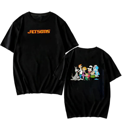 The Jetsons Printed T-shirt Tops Cartoon The Jetsons Letter Clothes Rosie The Robot Graphic T-shirts Breathable Camisetas