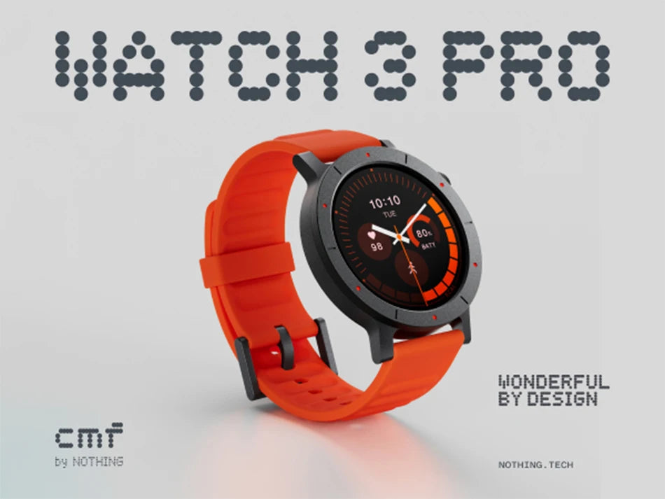 CMF BY NOTHING Watch 3 Pro Smart Watch 1.43"AMOLED Dual-Band GPS & 130+ Sport Modes Bluetooth Call AI Energy Sleep Monitor IP68
