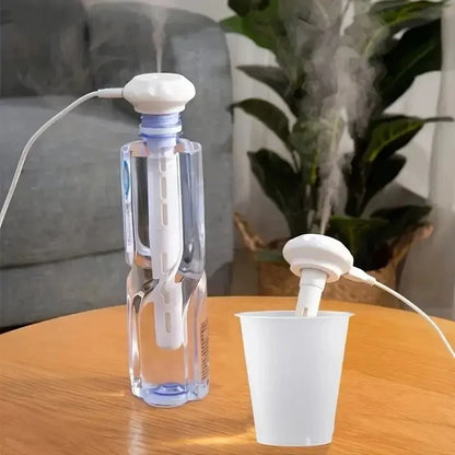 Super Quiet Portable Mist Humidifier Adjustable Length for Office Bedroom Car TravelNo Water Bottle Needed Enhances Air Moisture