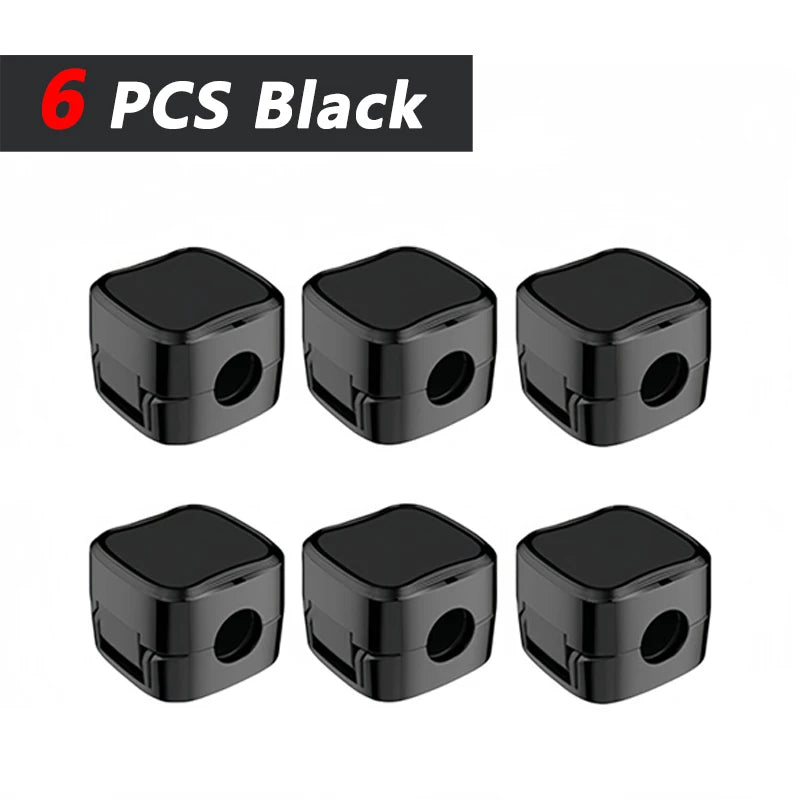 Non-magnetic Strong Cable Clips Adjustable Cord Holder | Adhesive Under Desk Mgmt Organizer for Home Office Car Wall Desktop