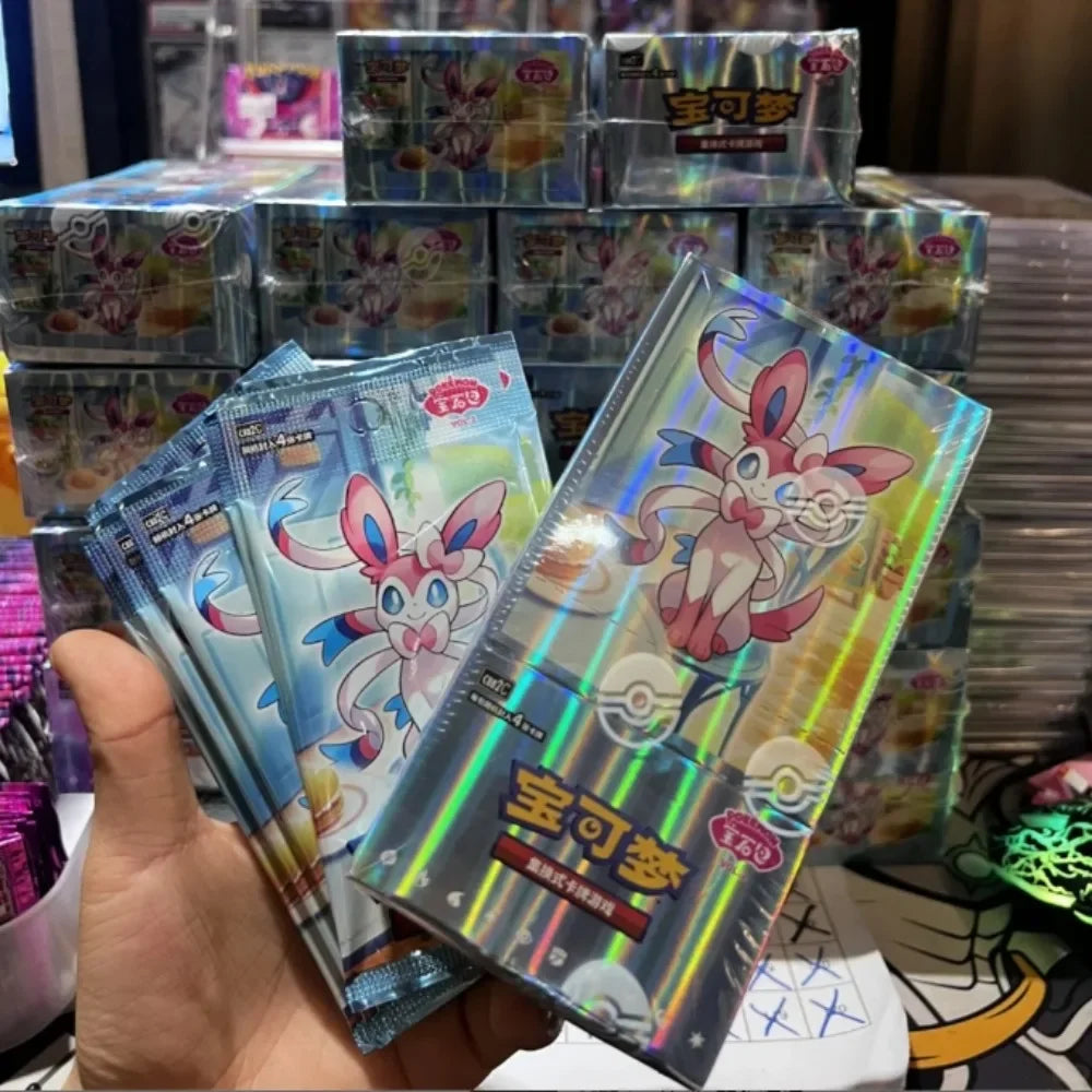 100%Original Pokemon Gem Pack Vol1 2 3 4 5 Cards Anime Pokemon PTCG Trading Gem Bag Cards Collected Toy Social Birthday Gift