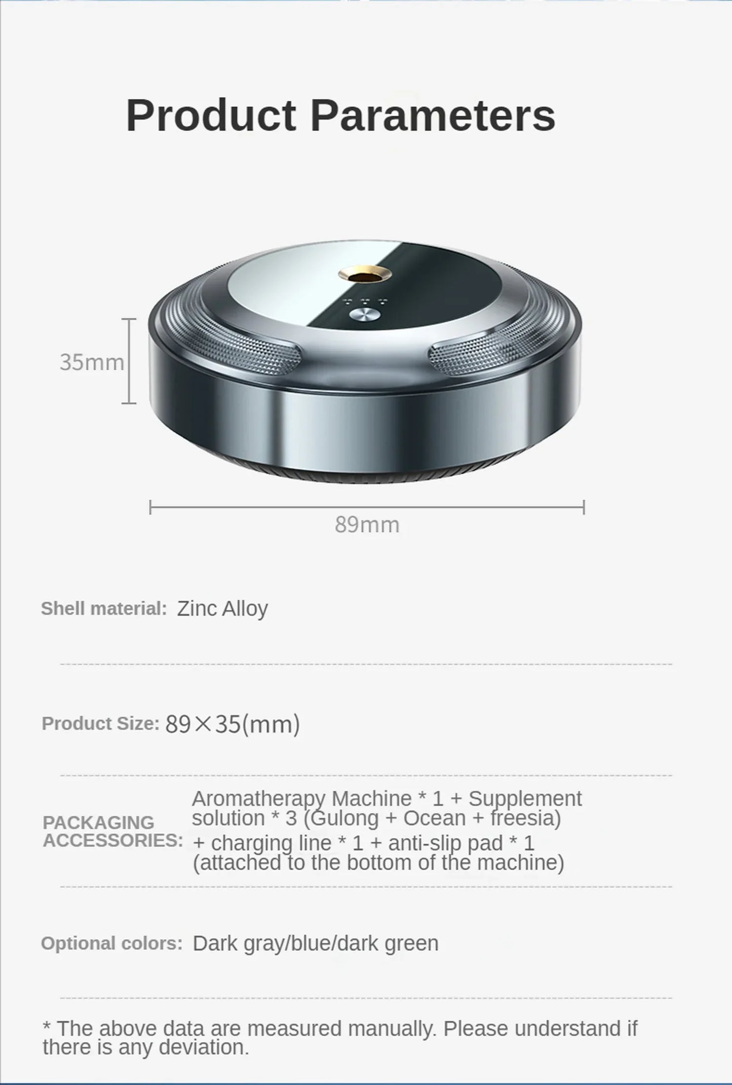 Flavoring For Car Air Freshener Smart Home Fragrance Diffuser Electric Aromatic Oasis Accessories For Vehicles Scent Machine