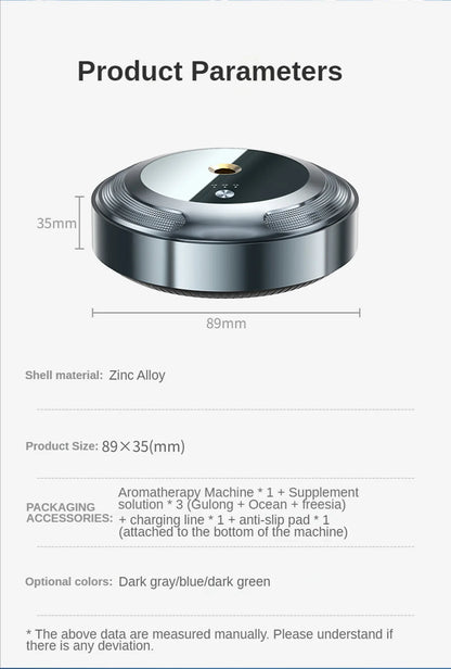 Flavoring For Car Air Freshener Smart Home Fragrance Diffuser Electric Aromatic Oasis Accessories For Vehicles Scent Machine