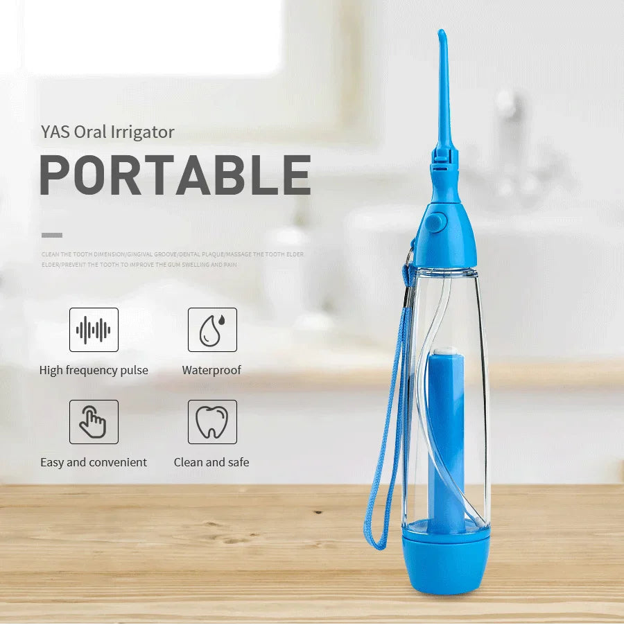 Non-Electric Portable Oral Irrigator Teeth Cleaner Water Jet Flossing Tooth Health Household Device