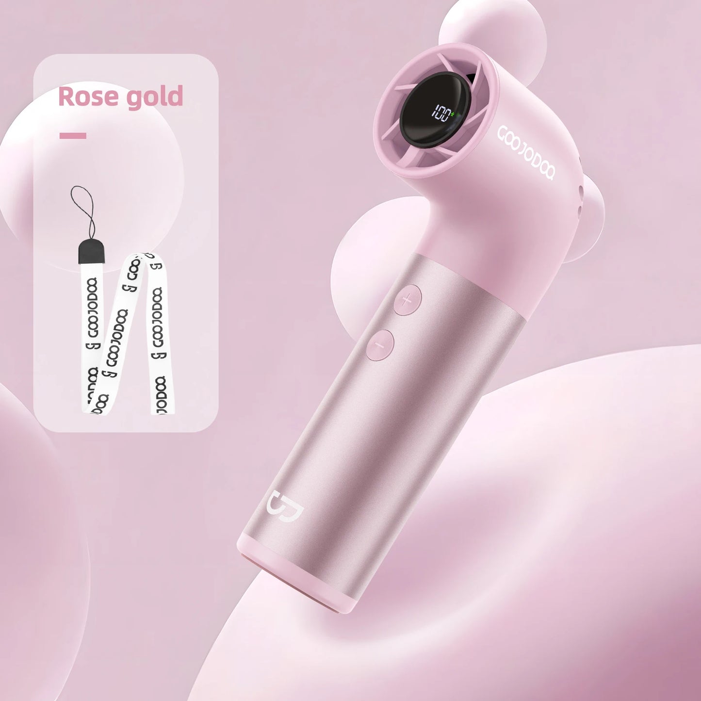 GOOJODOQ Mini 150G Ultra-light Water Pipe High-speed Fan 12M/s Uniquely stylish turbo fan Aluminum alloy handle