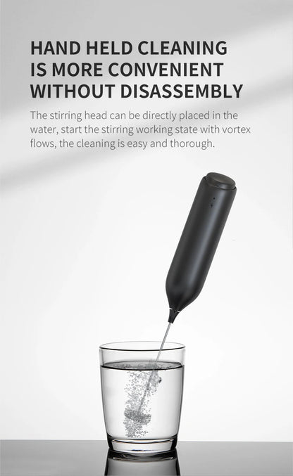 Wireless Electric Milk Frother Whisk Egg Beater USB Rechargeable Handheld Coffee Blender Milk Shaker Mixer Foamer Food Blender
