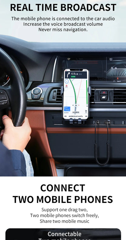 3.5mm Jack Adapter Bluetooth-Compatible 5.0 Receiver Audio Cable Wireless Receiver Car AUX For Bluetooth-Compatible Devices