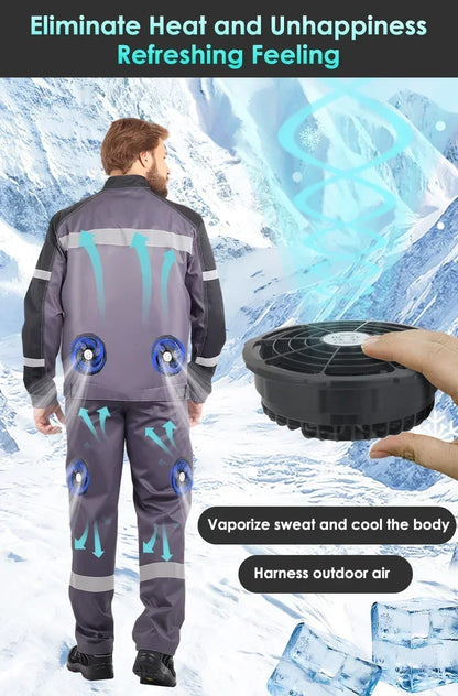 5/12V Cooling Fan Fo Air Conditioner Vest Air Conditioning Clothing Wearable 5V Cool Fan for High Temperature Work Fishing Vest