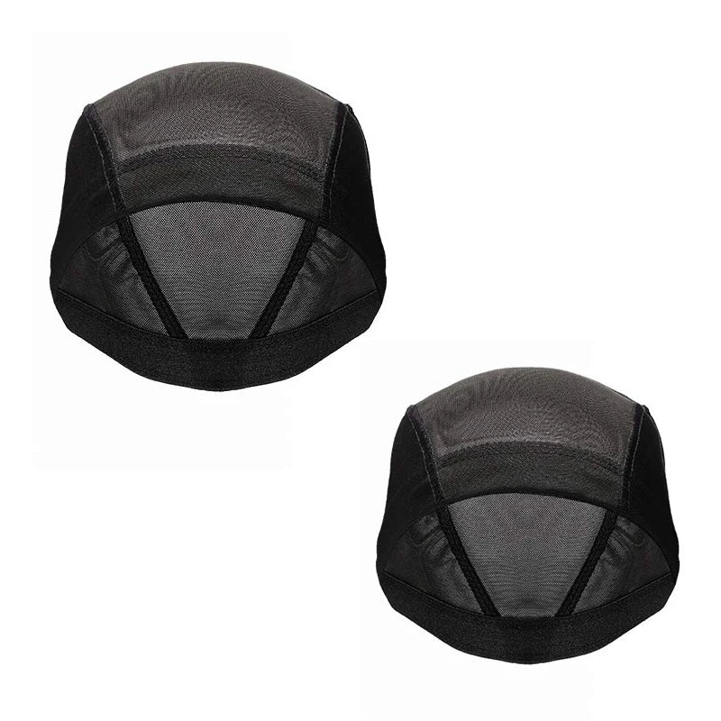 2 Pcs Durable Dome Wig Cap Breathable Mesh Wig Caps For Making Wigs Black Weaving Hat Elastic Hairnets Wig Turban For Women Men