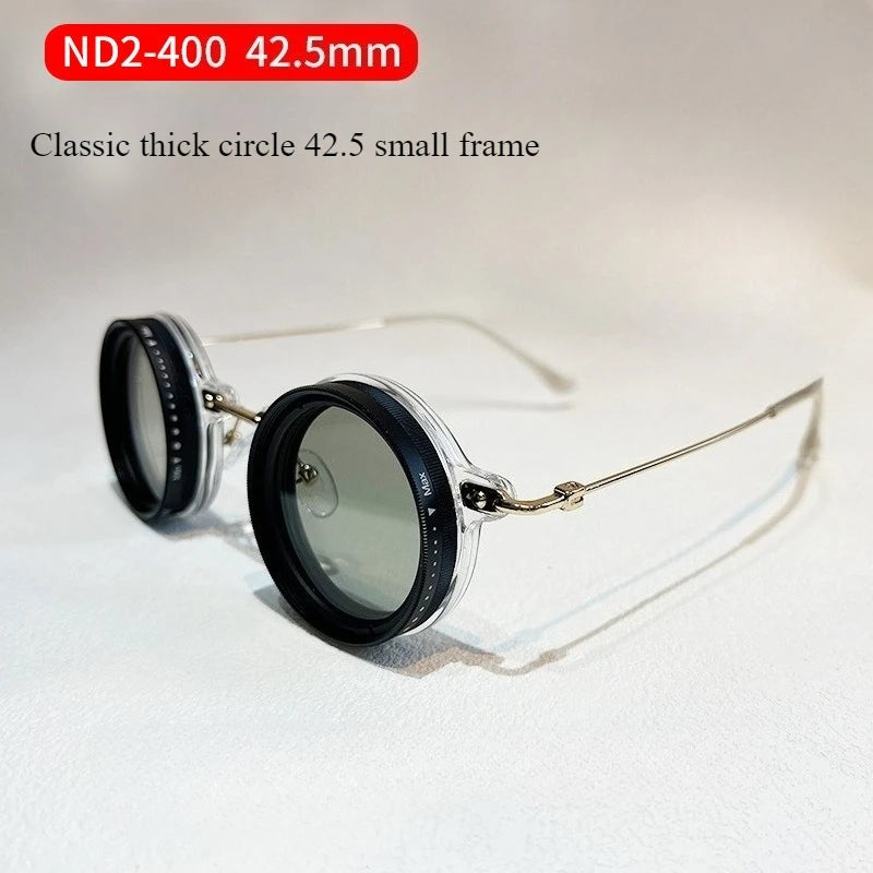 ND9 adjustable dimming sunglasses men women handmade innovative outdoor fishing UV400 polarized sun glasses support myopia lens