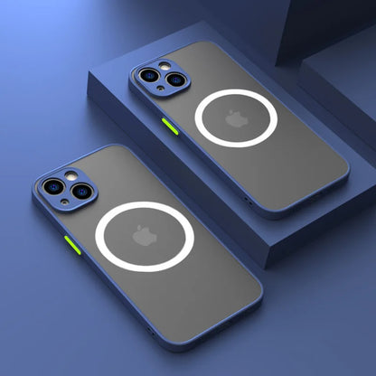 Magnetic for Magsafe Wireless Charge Phone Case For iPhone 15 14 13 12 11 Pro Max Mini 14 Plus Bumper Shockproof Armor Cover