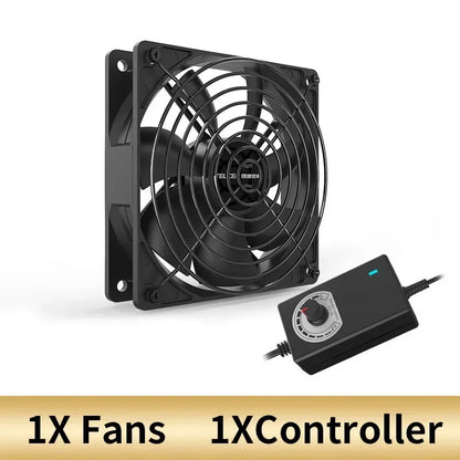 220V Multifunctional Exhaust Fan with Remote Control for Chassis Workstation Service Station Cooling Ventilation Fan