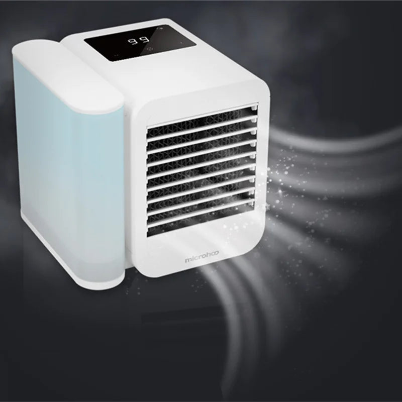 Portable Microhoo Mini Air Conditioner 1000ML Fan Cooler Aromatherapy Essential Oil Diffuser Fast Cooling Humidifier Household
