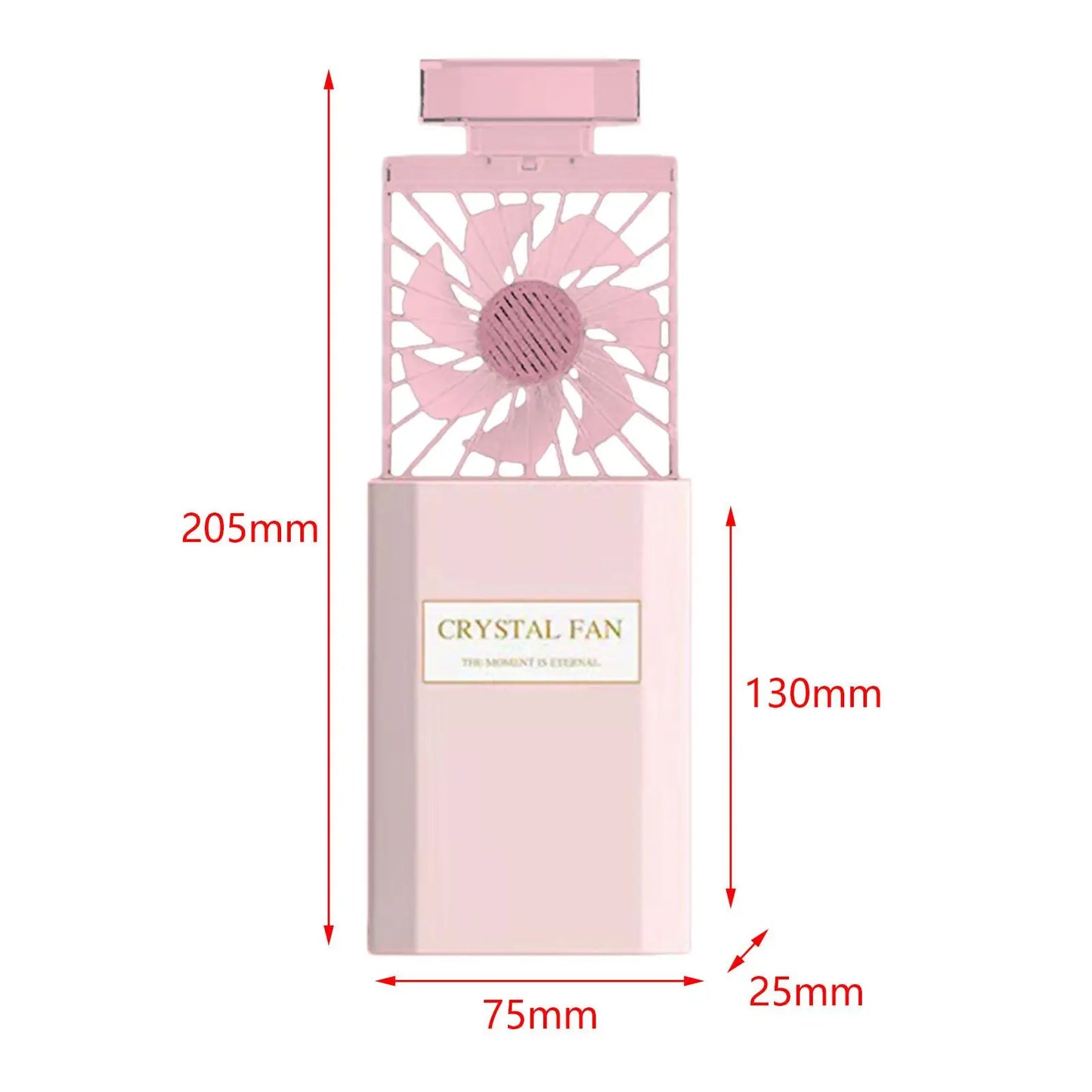 Handheld Fan Women Lady Gift 3 Speeds Adjustable Electric Retractable Portable Cooling Fan for Travel Home Makeup Office Desktop