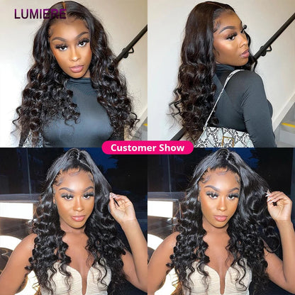 Loose Deep Wave Bundles 100% Virgin Raw Brazilian Human Hair Weave 1/3/4   Bundle Deals Hair Extension Double Weft Wholeasle 30"