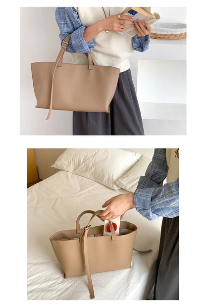 Casual Soft Tote Women Bag PU Leather Shoulder Bags for Women 2026 NEW High Quality Handbags and Purses Large Shopper Purses