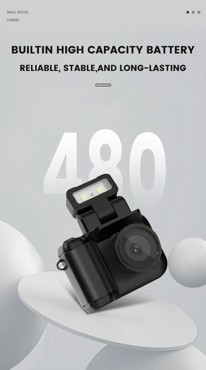 Y4000 Mini Keychain Camera With Screen HD 1080P Portable Retro kids Cam Ultra Compact Pocket DV Video Recorder With Flash Lamp