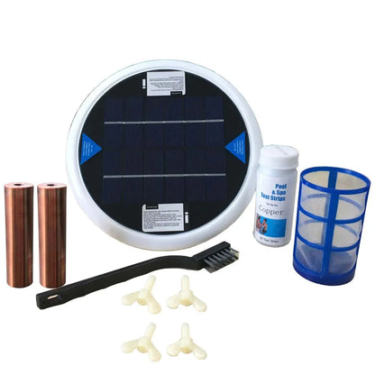 Solar Pool Purifier Ionizer Water Filter 85% Less Chlorine Prevent Algae Keeps Pool Clear Up To 15,000 Gal