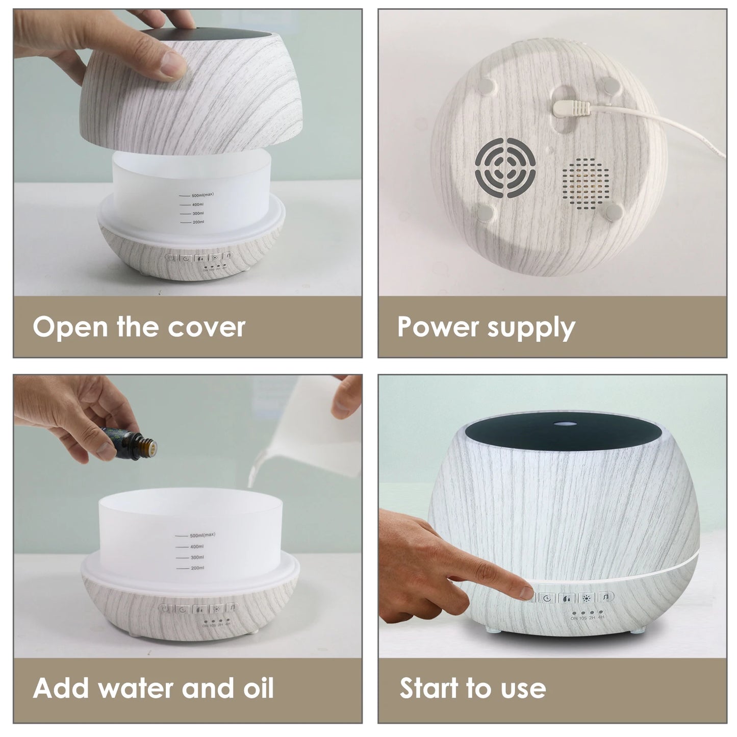 Tuya WiFi Smart Humidifier Essential Oil Diffuser Aromatherapy Ultrasonic Air Humidifiers Aroma Diffuser Work With Google Home
