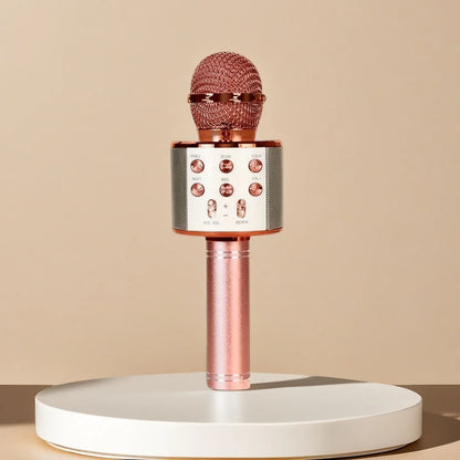 Karaoke Microphone for Kids & Adults  Bluetooth Singing Mic Echo Effect, Built-in Speaker Portable for Party Travel Gifts