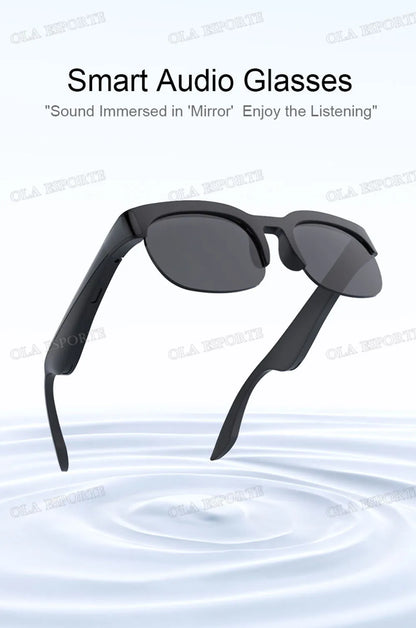 New Camera Control Smart Glasses 2025 Music Sunglasses Headphones Wireless Bluetooth Call Headset HIFI Audio glasses For Android