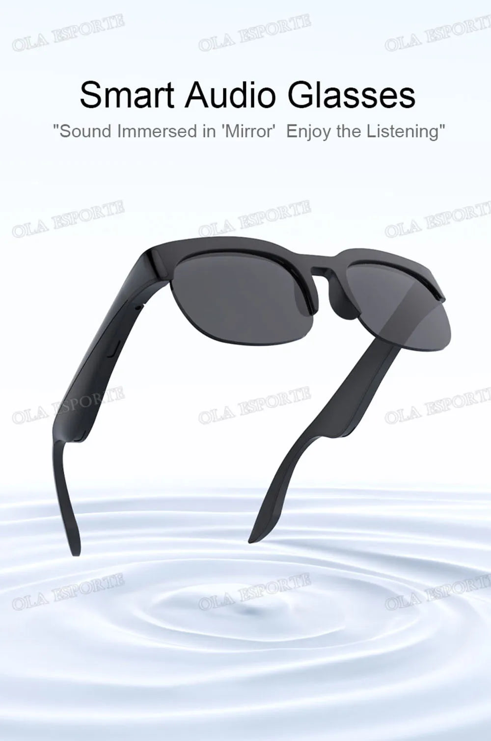 New Camera Control Smart Glasses 2025 Music Sunglasses Headphones Wireless Bluetooth Call Headset HIFI Audio glasses For Android