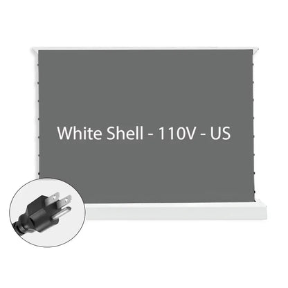 2025 New 120 inch ALR Rejecting Motorized Electric Tab Tension Floor Rising Projector Screen Square Shell  for UST Projector