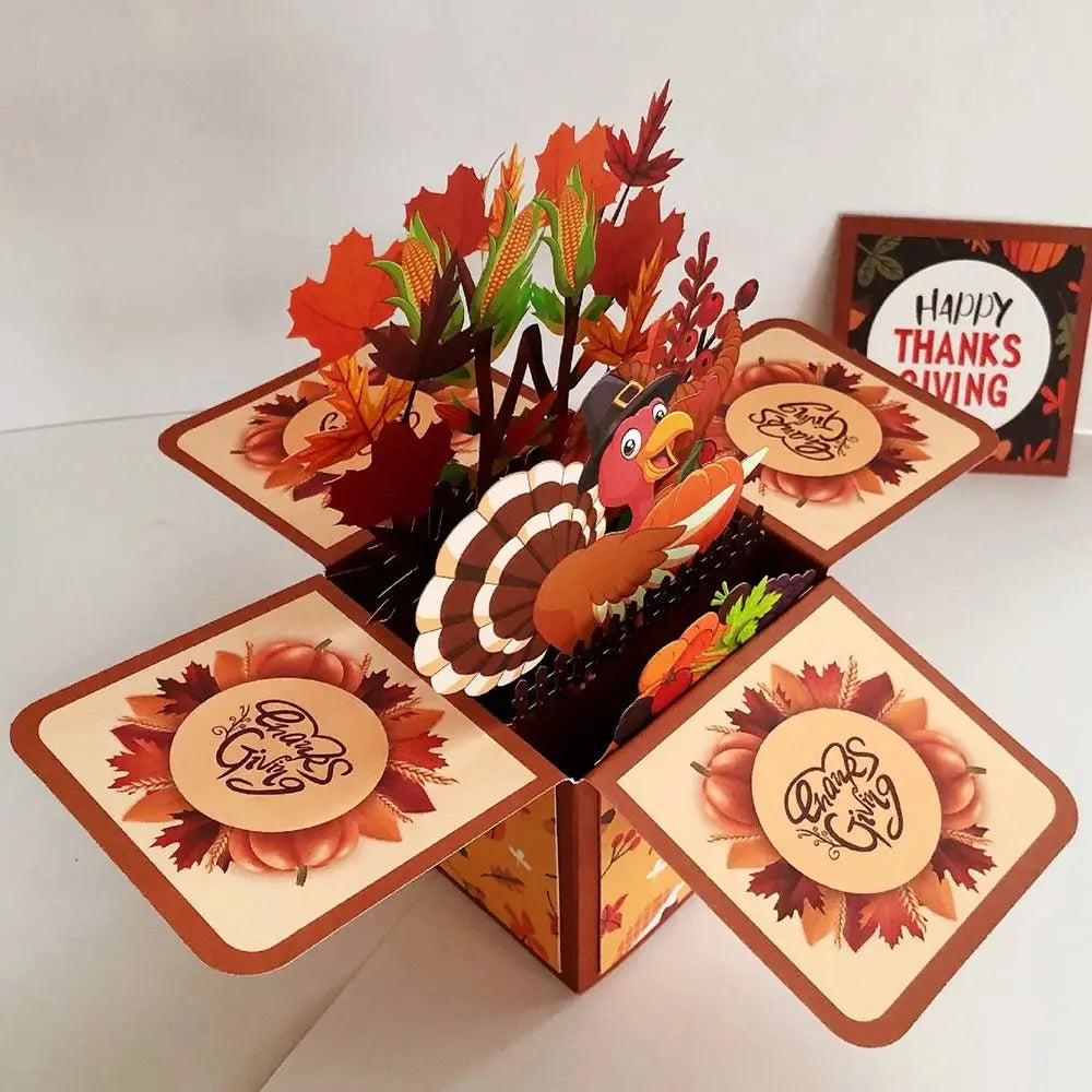 New 3D Pop Up Bouquet Flowers Happy Mother's Day Card 3D Greeting Cards Birthday Postcard Thank You Girlfriend Teacher Gifts