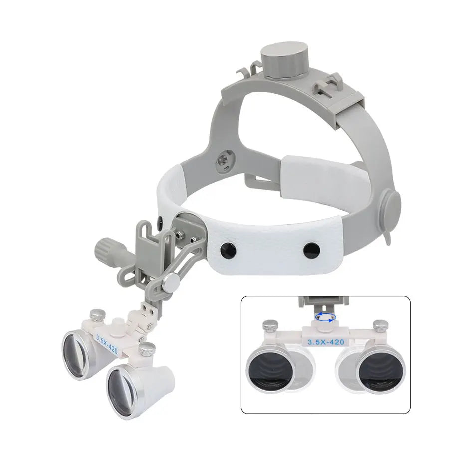 GISTARMED 2.5X/3.5X Dental LED Light Lamp Binocular 5W Adjustable Spotlight  Headlamp For Surgical Headlight