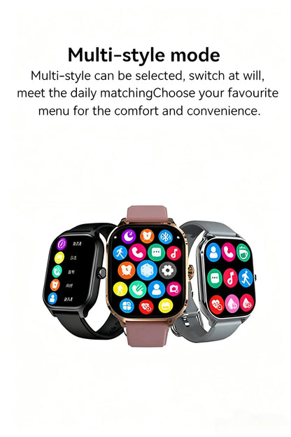 HOMEFISH H9 Intelligent Watch Bluetooth Call Remote Photography Sleep Monitoring Multiple Sports Modes Heart Rate Blood