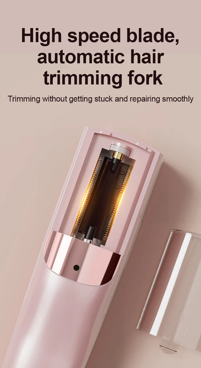 Electric hair clipper, dual-use for care and styling, portable dual function design, easy to handle split hair ends. Ideal beaut