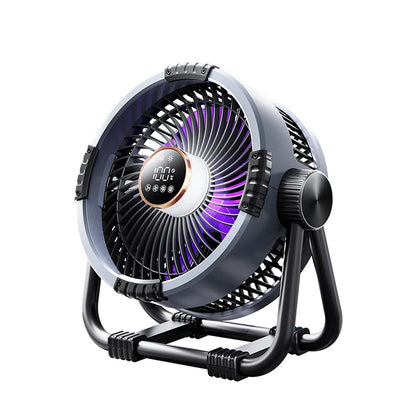 Multifunctional 6 in 1 Outdoor Camping Fan 20000mAh Desktop Air Circulator Wireless Ceiling Electric Fan with Hook and LED Light