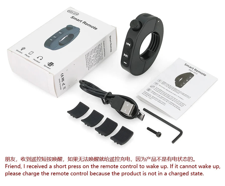 Bluetooth-compatible Wireless Smart Remote Wheels Switch Motorcycle Handlebar Media Controller Phone Remote For Cars Motorbikes