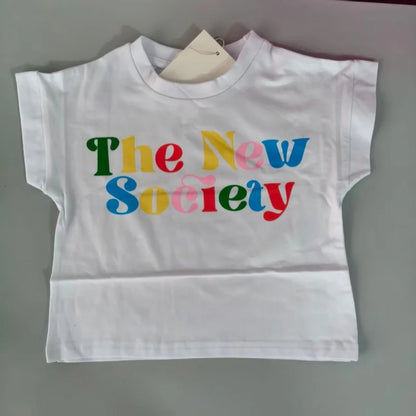 Children's SS26 Summer T-shirt and Shorts, Cute Printed T-shirt and Pants Set for Boys and Girls