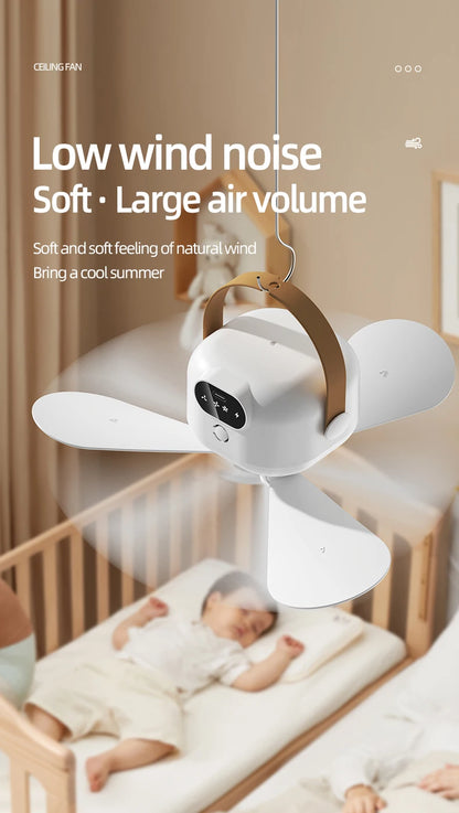 Ceiling Fan Portable Camping Tent Ceiling Canopy Fan 8000mah Rechargeable Wireless Fan Air Circulators with Remote Control Light