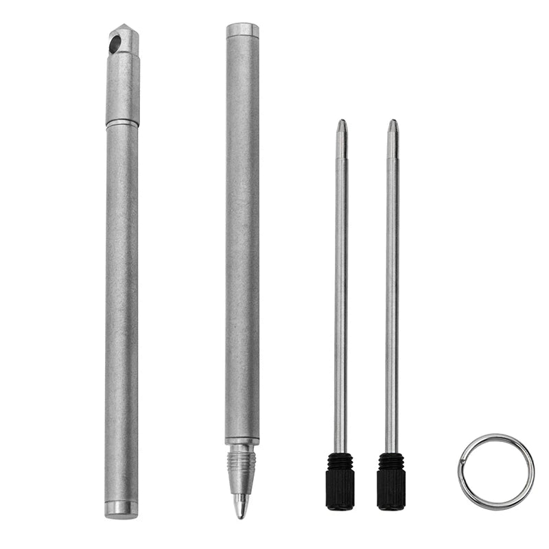 Portable Mini Titanium Ballpoint Pen EDC Gadget Keychain For Outdoor Camping Hiking Survival Gadget