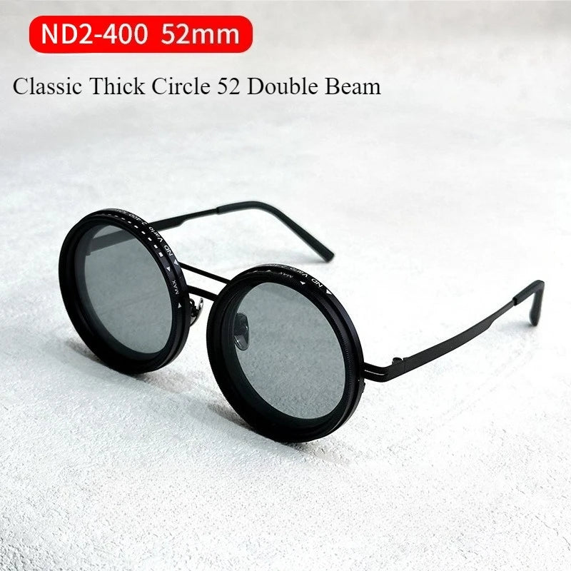 ND9 adjustable dimming sunglasses men women handmade innovative outdoor fishing UV400 polarized sun glasses support myopia lens