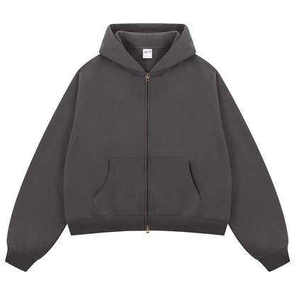 VIPReAlr2025 Winter Hoodie Retro Harajuku Fashion Washed Cotton 380GSM Pullover Sweatshirt Y2K RE Alr