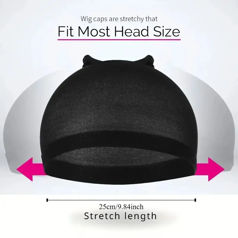 16pcs/8Pack Unisex Elastic Hair Net Set Comfortable Breathable Polyamide Nylon Hair Caps for All Hair Types And Lengths