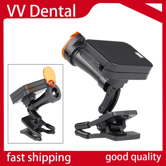 Clip Type Dental 5W Wireless Headlamp for Dental Loupes Magnifier Lab Medical Loupes Magnification Binocular Glasses
