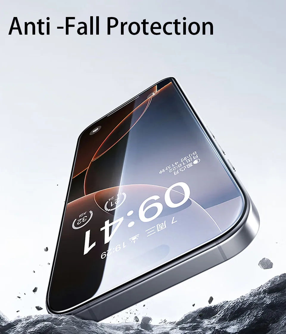 4Pcs Full Cover Tempered Glass For iPhone 17 16 15 14 13 12 11 Pro Max Screen Protector For iPhone 7 8 Plus X XS Max XR Glass