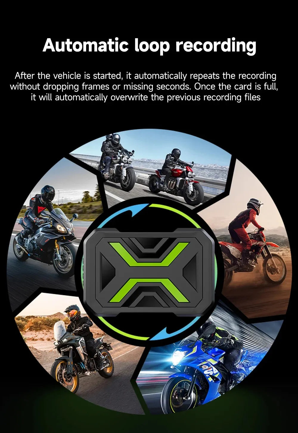 JIUYIN Dual 1080P Motorcycle DVR Full Body Waterproof Moto Camera WiFi Dash Cam Front Rear Driving Video Recorder Black Box