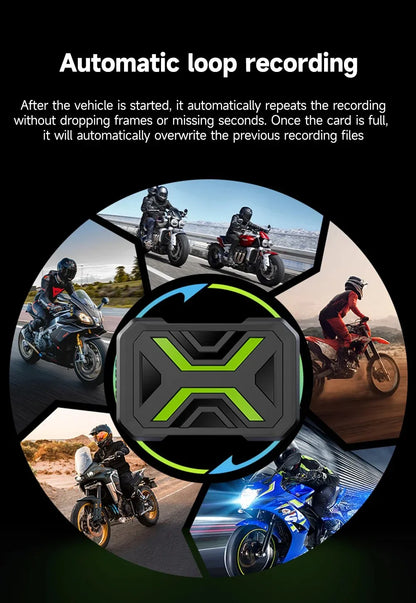 JIUYIN Dual 1080P Motorcycle DVR Full Body Waterproof Moto Camera WiFi Dash Cam Front Rear Driving Video Recorder Black Box