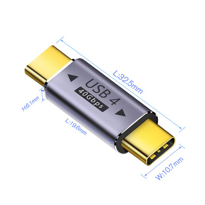 USB4.0 40Gbps OTG C-type 90 degree Adapter 100W 5A USB C to Type C Fast Charging Converter USB C Data Adapter For Macbook 8K60HZ